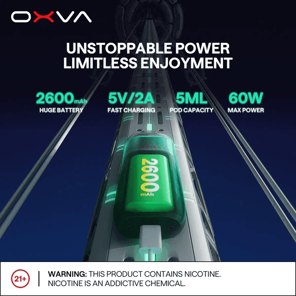 OXVA VPRIME至尊註油主機 | 雙模式電子煙 | 大/小煙空倉煙彈 | 60W大功率 | OXVA台灣官網